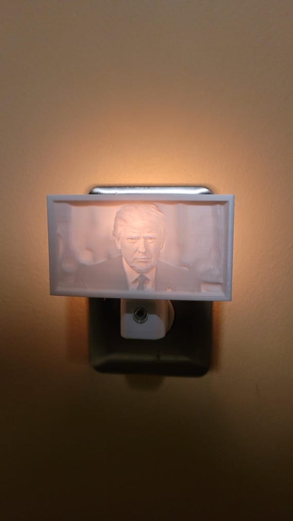 Trump-Lit: A Presidential Lithophane Night Light