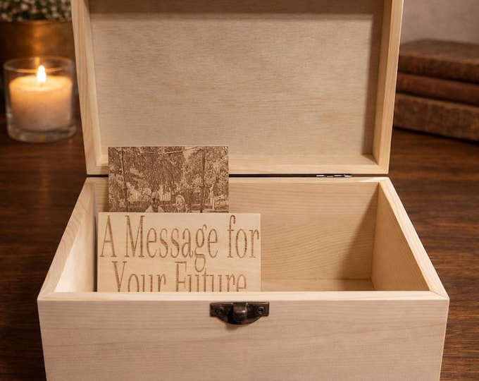 Personalized Wooden Keepsake Box | Memory Box Heirloom Gift