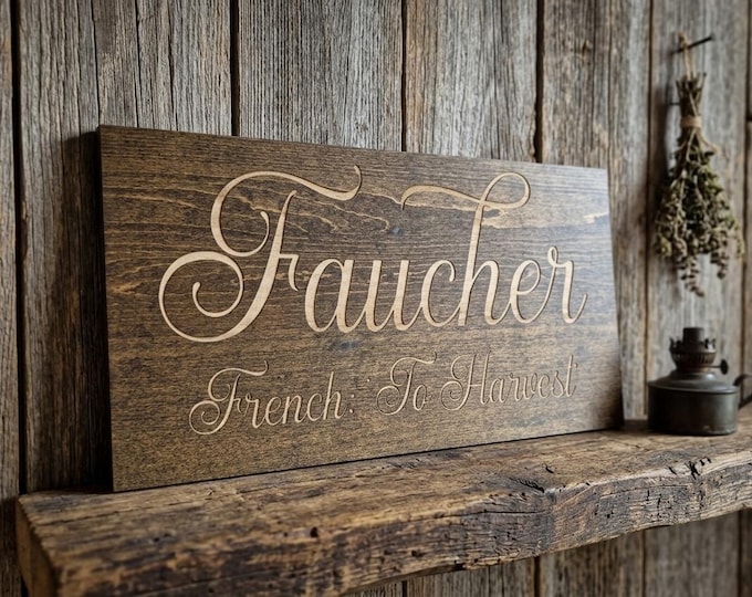 Personalized Name Meaning Sign • Custom Stained Wood Sign • Entryway Wall Decor • Wedding Gift for Couples • Custom Definition Sign