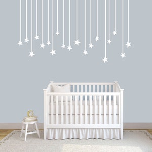 Twinkle Stars Wall Decal - Customizable Nursery Decor for Kids Teens