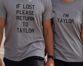 Custom Couple Vacation T-Shirt Set: Funny Matching &quot;If Lost&quot; Shirts
