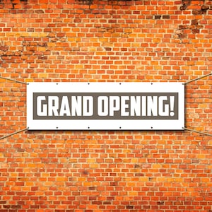 Grand Opening Banner: Tear-Resistant Business Sign