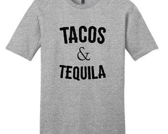 Tacos & Tequila Unisex T-Shirt, Funny Drinking T-Shirts, Cinco De Mayo, Tequila Lover, Taco Lover
