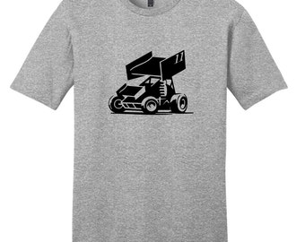 Custom Sprint Car T-Shirt Personalized Racing Apparel for Fans