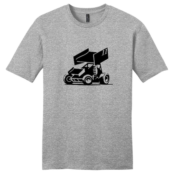 Custom Sprint Car Unisex T-Shirt, Personalized Racing Sports Shirts