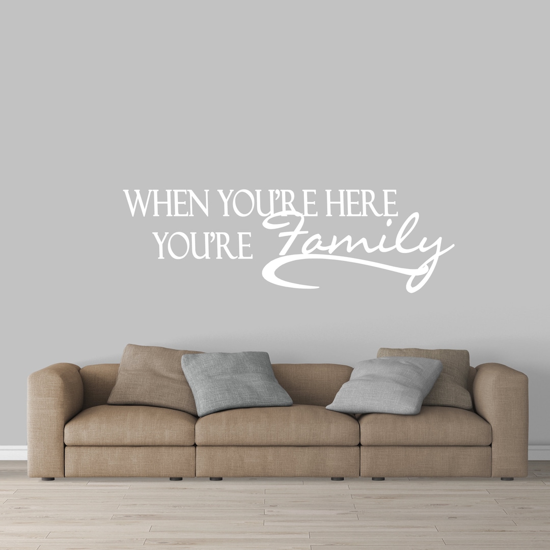 Family Quote Wall Decal, Entryway Vinyl Sticker - Etsy