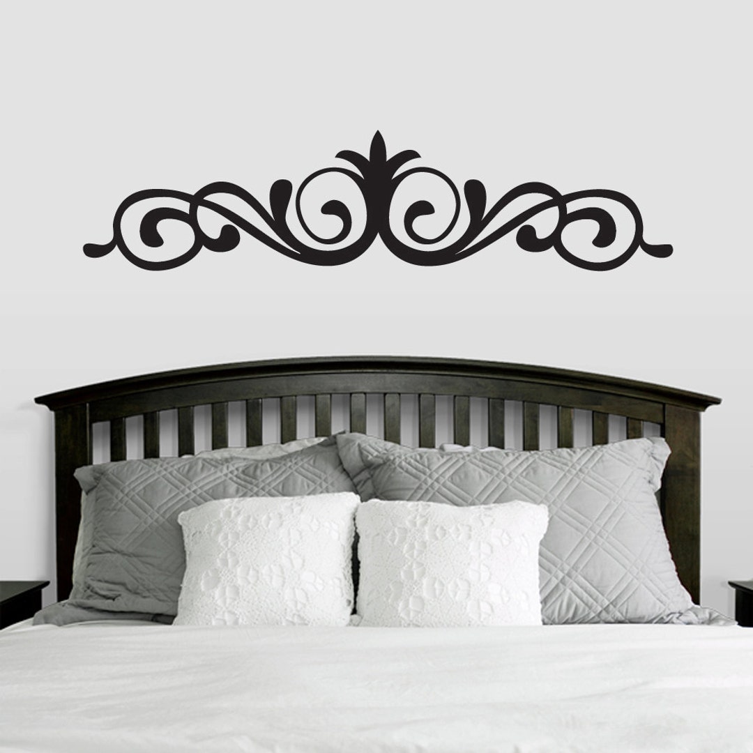 Scroll Design Wall Decal Elegant Home Decor Sticker for Indoor Outdoor ...
