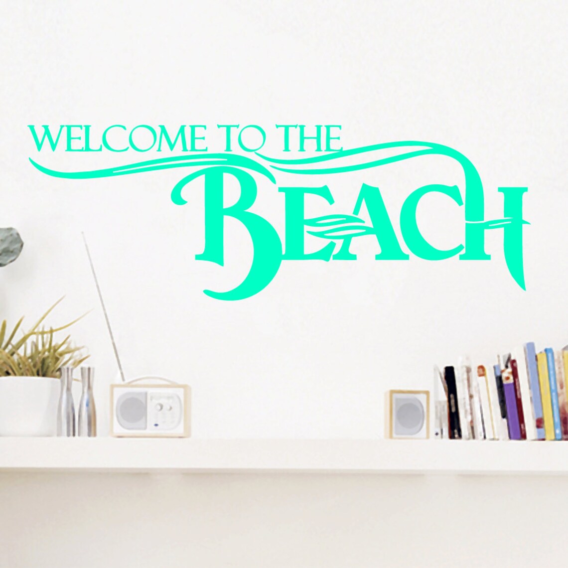 Welcome to the Beach Wall Decal Decorative Art Decor Sticker | Etsy