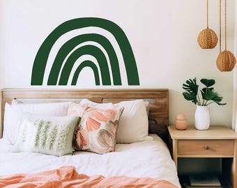 Boho Rainbow Wall Decal | Girls Nursery Bedroom Decor Wall Stickers