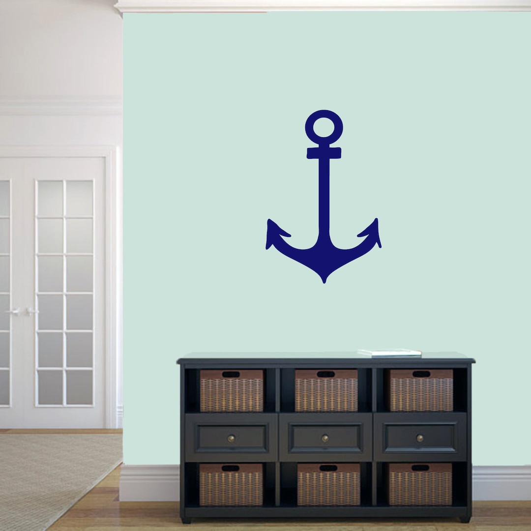 Anchor Wall Decal: Nautical Beach House Decor - Etsy