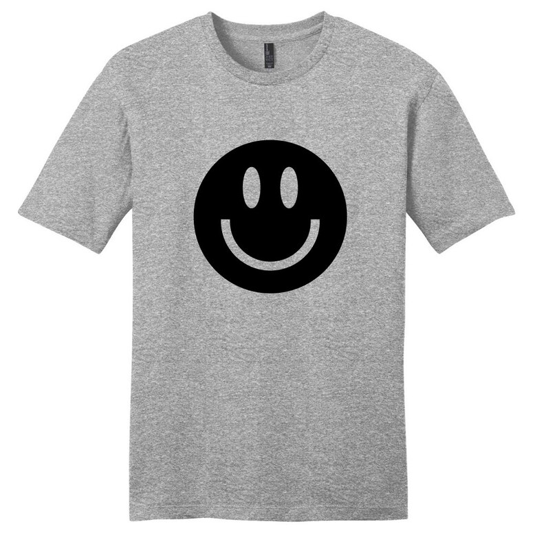 Smiley Face Unisex T-shirt Emoji Symbol Graphic Tees | Etsy