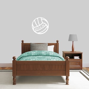 Custom Volleyball Name Wall Decal: Personalized Sports Decor