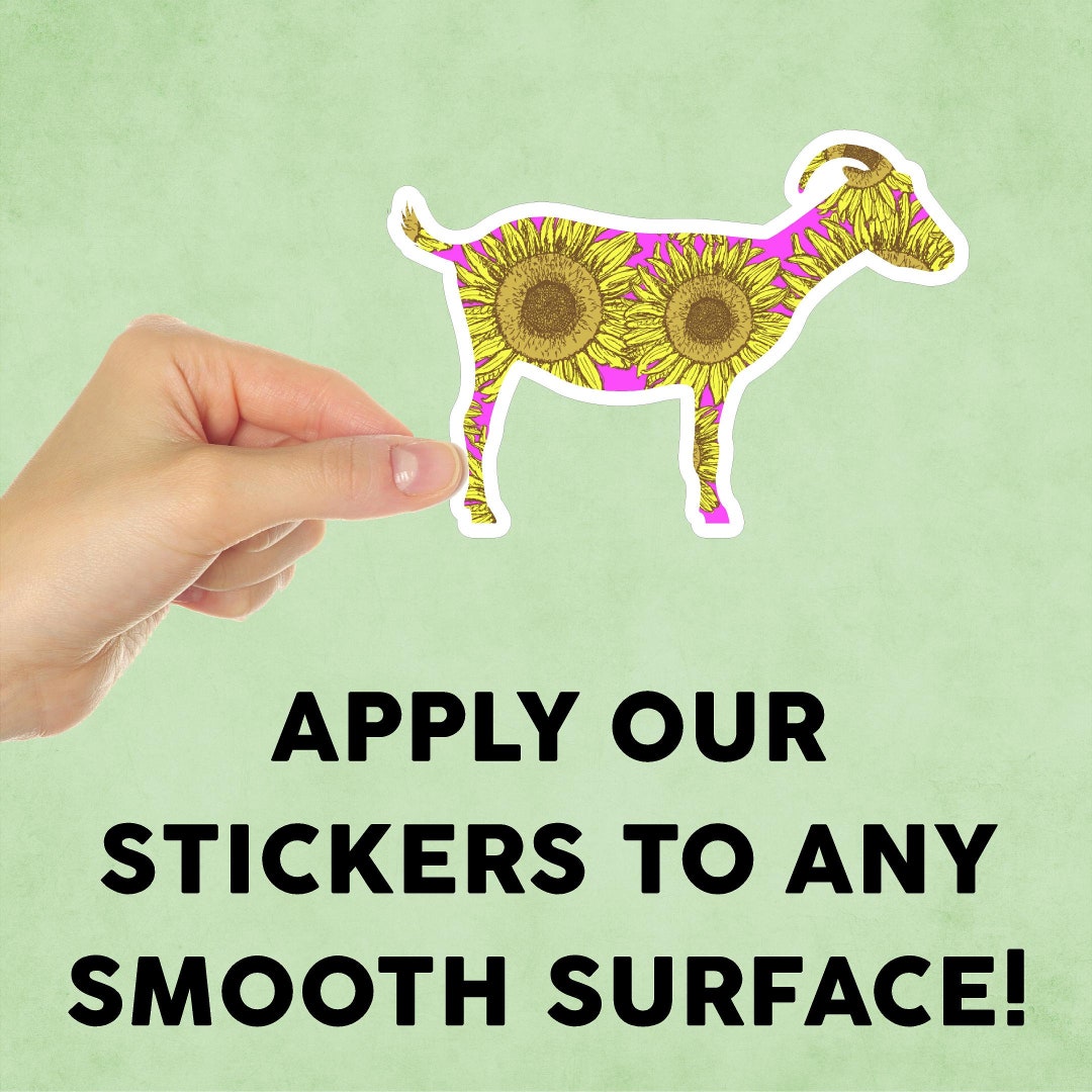 Daisy Goat Mini Sticker Decal for Tumbler / Device / Laptop / iPad ...