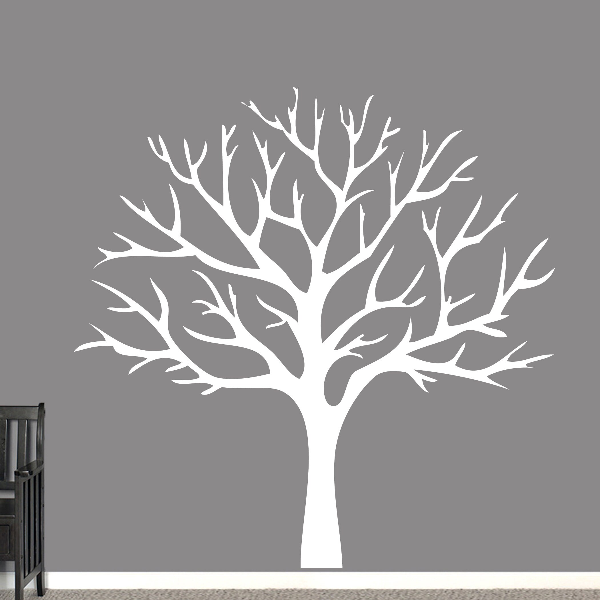 WinterBaumWandAufkleber Baum ohne Blätter Wandbild Etsy