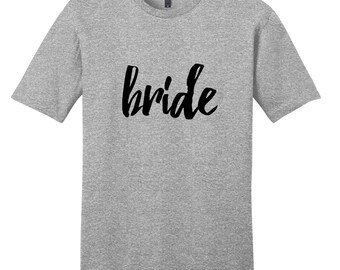 Bride Unisex T-Shirt, Wedding Apparel, Bridal Party Bachelorette T-Shirts, Honeymoon Apparel