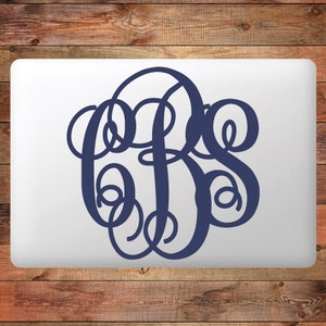 Custom Fancy Monogram Device Decal Decorative Art Decor Sticker for ...
