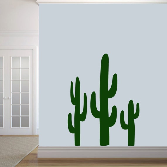 Desert Landscape Cactus Sun Wall Sticker Vinyl Decal Mural Art Decor EH1279