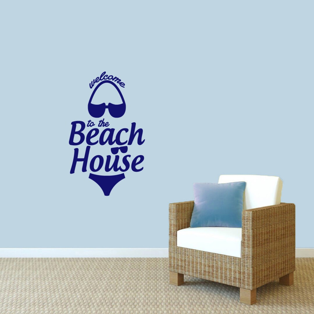to the Beach House Wall Decal Decorative Art Decor Sticker for