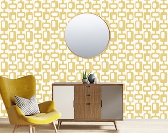 Mid-Century Modern Wall Decal Retro Focal Mural Sticker Choose Your Color