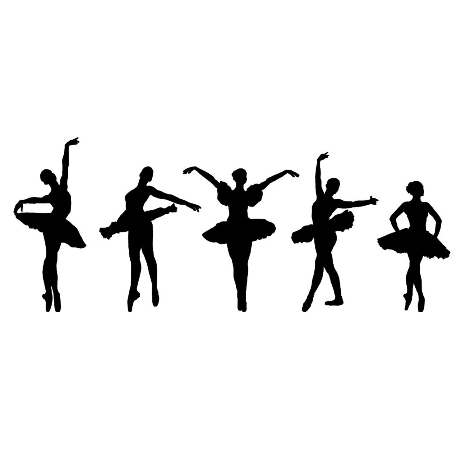 Ballerina Border Wall Decal Girls Dancing Wall Border | Etsy