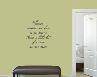 Because Someone We Love is in Heaven There's A Little Bit - Etsy