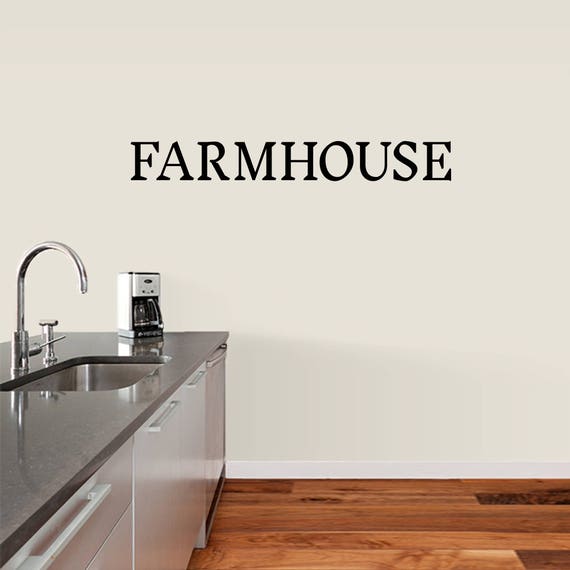 Farmhouse Wall Decal Dining Room Kitchen Family and Living Etsy