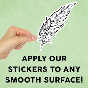 Feather Mini Sticker Decal for Tumbler / Device / Laptop / iPad / Water Bottle / Indoor / Outdoor