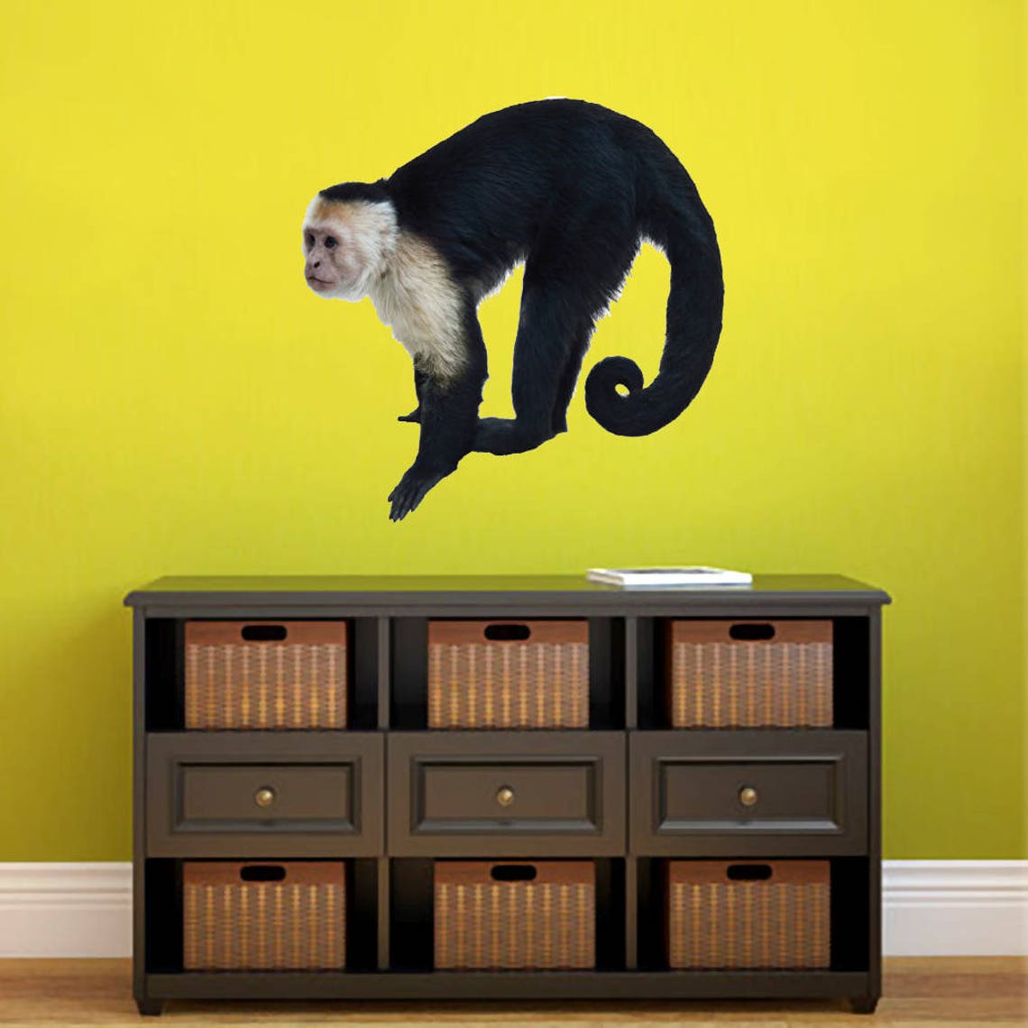 Real Life Monkey Wall Decal Decorative Art Decor Sticker for Etsy