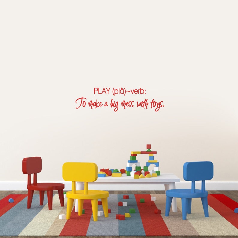 Playroom Wall Decal Decorative Art Decor Sticker for Nursery Etsy