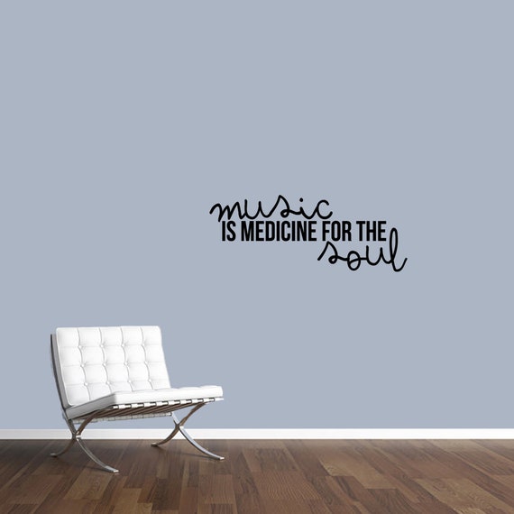 Is Medicine For The Soul Wall Decal Bedroom Classroom Entryway Removable Art Home Decor Vinyl Stickers