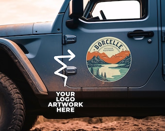 Custom Full Color Printed Business Logo Vehicle Decal