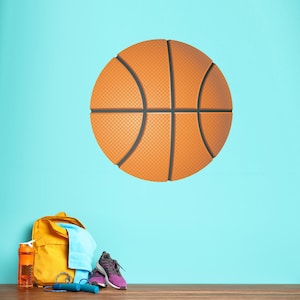 Basketball Wall Decal for Bedroom  Locker Room  Sports Wall Art Gift