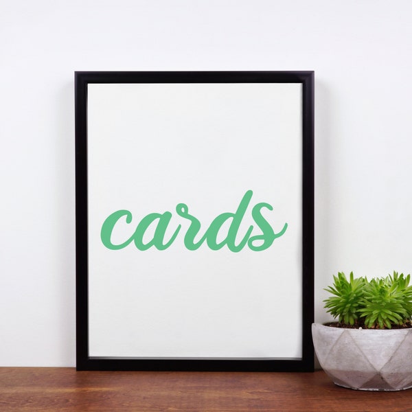 Cards Decal, Card Sticker for Wedding Reception, Party Supplies, Special Event DIY Project
