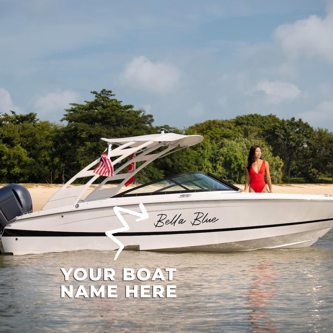 Custom Boat Name Decal - Etsy