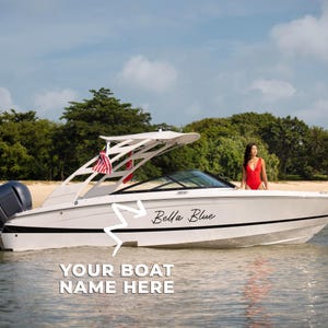 Custom Boat Name Decal image 1