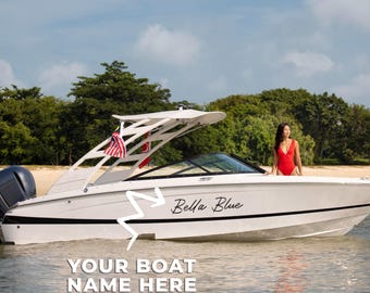 Custom Boat Name Decal