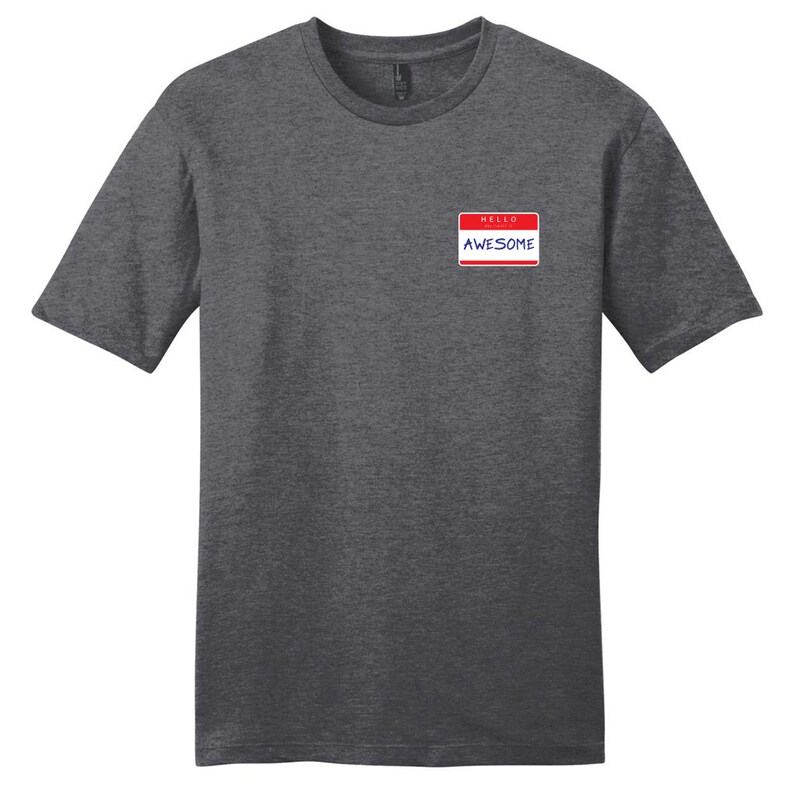 Custom Hello My Name Is Name Tag Personalized Funny T-Shirt