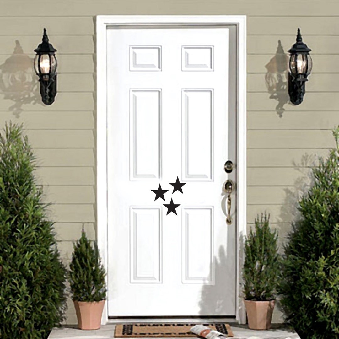 Set of 3 Stars Wall Decals Decorative Art Decor Sticker for Entryway ...