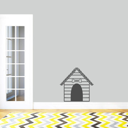 Personalized Dog House Wall Decal Custom Vinyl Art Stickers Etsy
