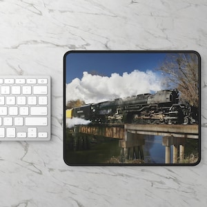Union Pacific Big Boy 4014 Steam Engine Gaming Mouse Pad | Train Locomotive Desk Mat