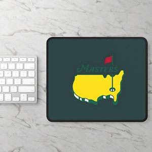 Masters Golf Mousepad, Unique Desk Mat for Gamers, Sports Lovers, Office Accessories, Cool Mouse Pad, Gift for Golf