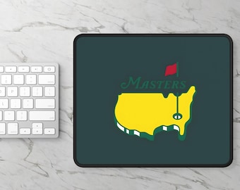 Masters Golf Mousepad: Gamer Desk Mat, Sports Lover Gift