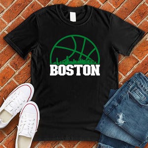 Boston Basketball Unisex City Tee, Basketball Fan Gift, Sports Team Shirt, Boston Celtics Tee, Basketball Lover Gift, Basketball Apparel