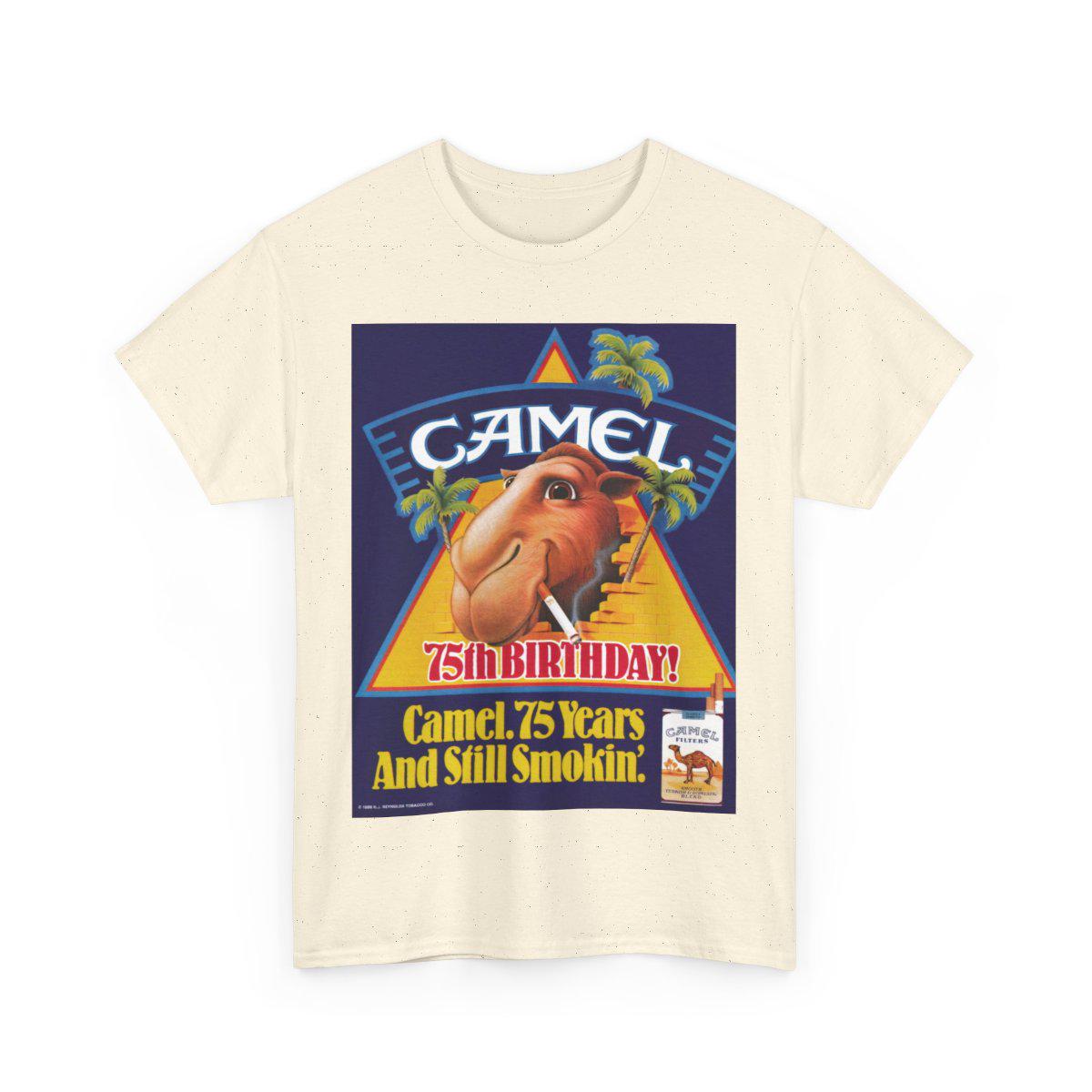 Vintage 1988 Joe Camel Cigarette 75th Birthday T-shirt, Unisex Tee 