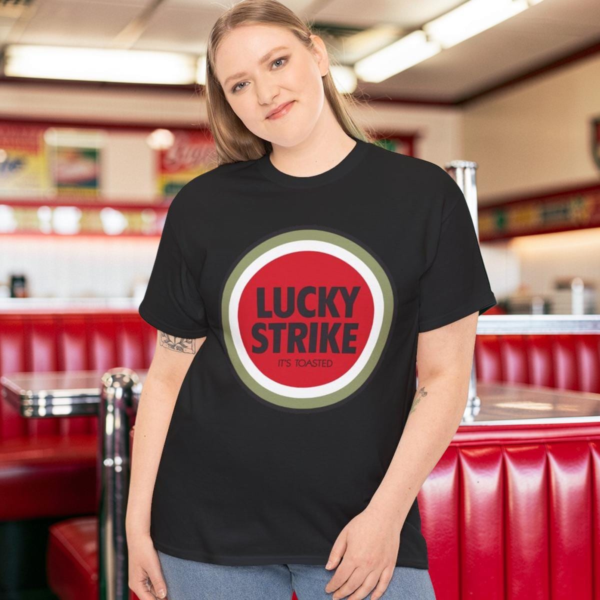 90s lucky strike lady Tシャツ Vintage Lucky Strike T-shirt: Retro Graphic Unisex Tee - Etsy