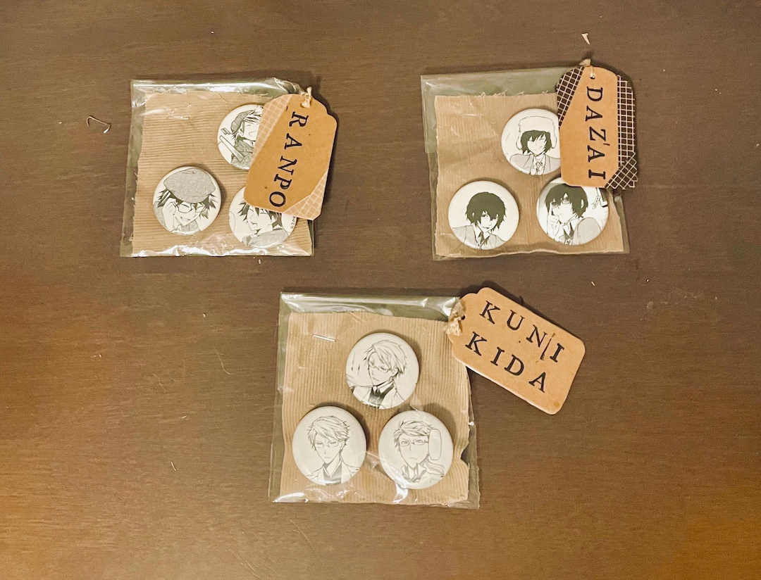 Bungo Stray Dogs Pin Badges Etsy