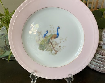 Vintage Westminster fine china Peacock plate pattern number 340 Made in Australia
