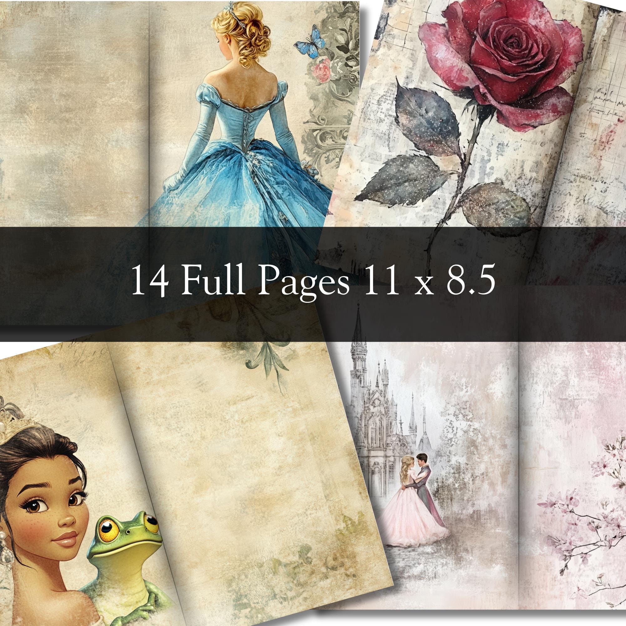 Fairytale Princess Paper Pack Magical Junk Journal Printable Pages ...
