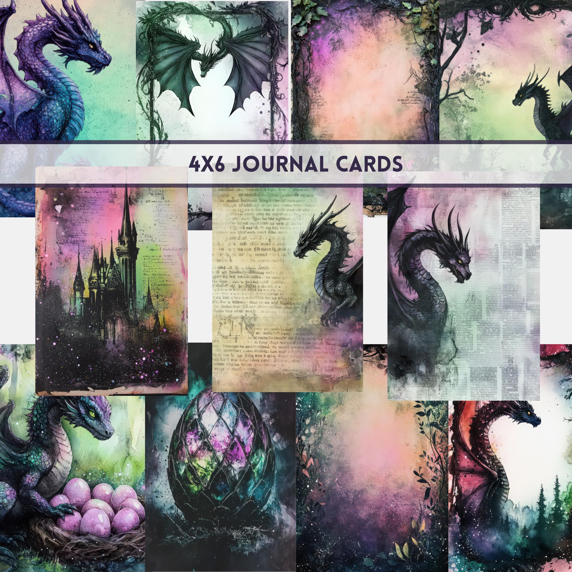 Dragon Junk Journal Kit Printable - Fantasy Collage Printable - Digital ...