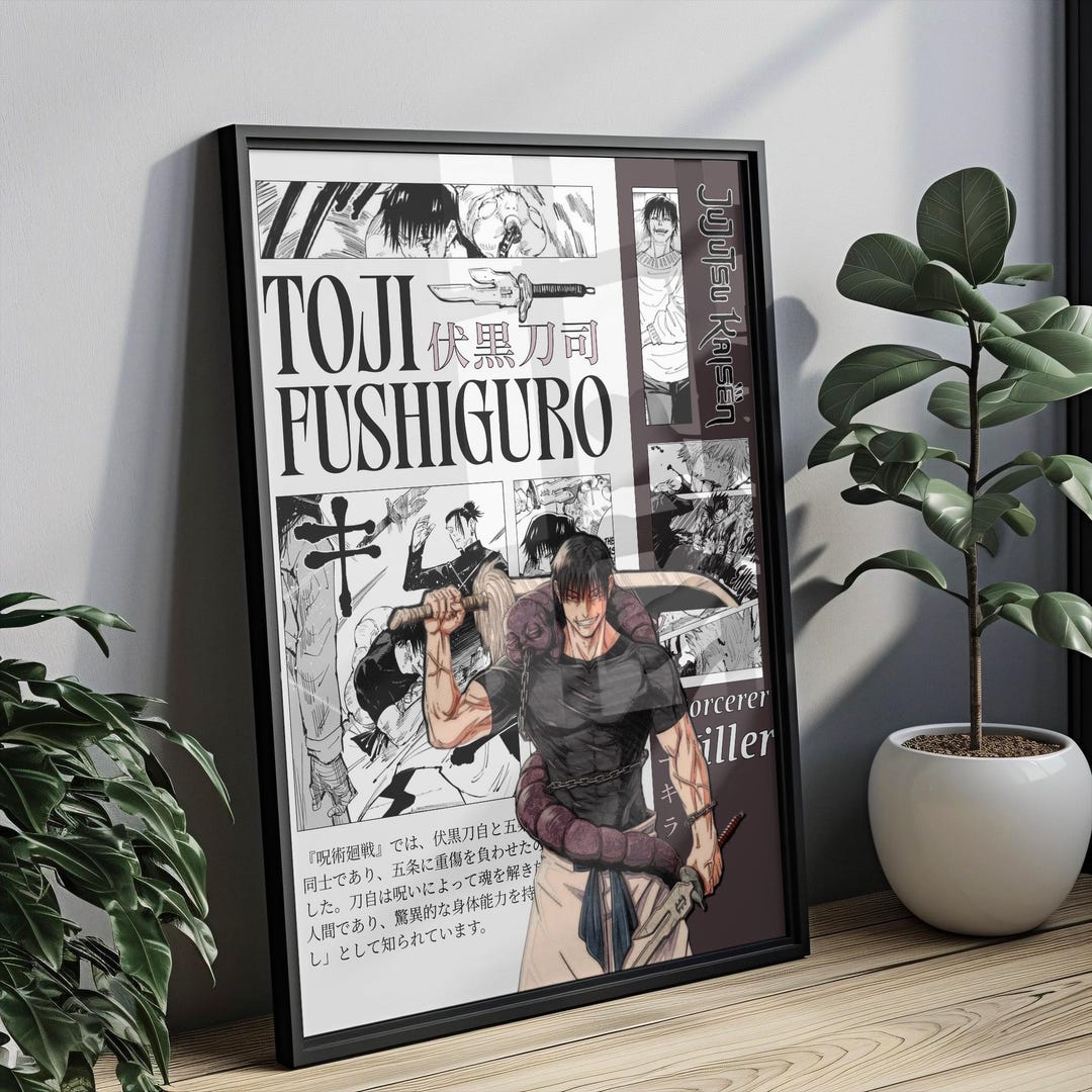 toji-fushiguro-jujutsu-kaisen-matte-vertikale-poster-sthetischer